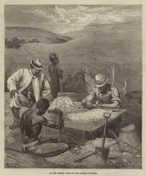 À la Table de Tri dans les Mines de Diamants